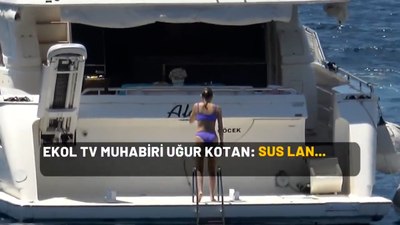 Beren Saat'i teknede görüntüleyen muhabirlerle ilgili yeni video: Sus lan...