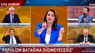 Canlı yayında gazeteci Ferhat Murat ile CHP'li Yunus Emre'nin "beni susturamazsın" tartışması