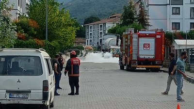 Sakarya'da tankerde yaşanan sızıntı ekipleri harekete geçirdi