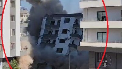 Diyarbakır’da 7 katlı bina, yıkım sırasında çöktü