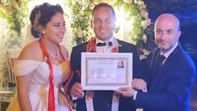 Ordu'da düğünde damada 'kılıbıklık belgesi' sürprizi