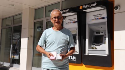 Denizli'de ATM, başka müşterinin yatırdığı parayı emekli askere geri verdi