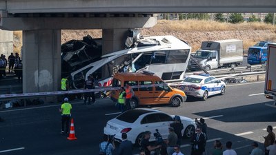 Ankara'da 9 kişinin öldüğü otobüs kazasına ilişkin ön rapor tamamlandı