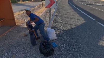 Elazığ'da drondan kaçan şahsın tepkileri güldürdü