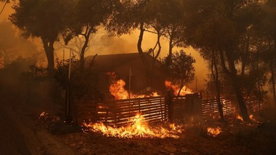 Dünya Sağlık Örgütü: Yunanistan'daki yangınlar endişe veriyor