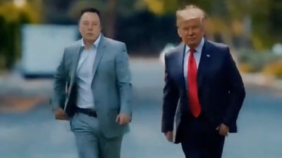 Donald Trump, yapay zeka ile oluşturulmuş Elon Musk ile dans videosunu paylaştı