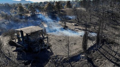 Yunanistan'daki yangında 146 ev zarar gördü