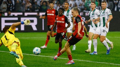 Bayer Leverkusen, Mönchengladbach'ı deplasmanda yendi