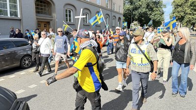 İsveç'te aşırı sağcılardan İslam karşıtı gösteri