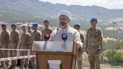 Tunceli İl Jandarma Komutanlığı’nda cami temeli atıldı