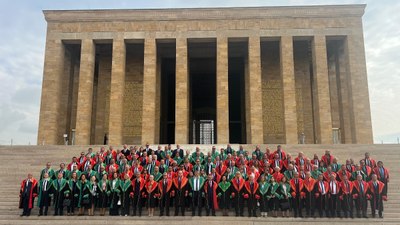 Yargıtay üyeleri adli yıl açılışı dolayısıyla Anıtkabir'i ziyaret etti