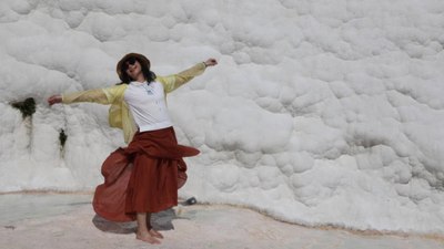 Pamukkale'yi 8 ayda 1,7 milyon turist ziyaret etti