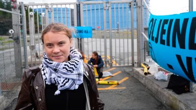 Greta Thunberg, İsrail saldırılarını protesto gösterisinde gözaltına alındı