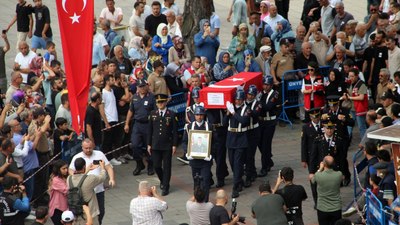 Diyarbakır'da şehit olan asker için Ordu'da cenaze töreni