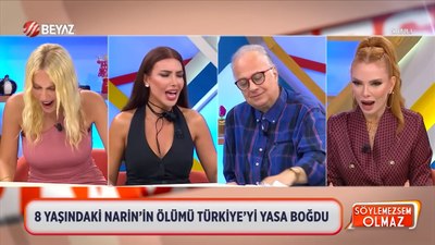 Magazin programında ilginç anlar: Narin için çığlık atıldı