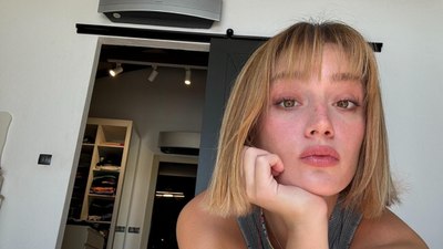 Oyuncu Gizem Karaca sırt dekoltesini gösterdi! Tarzıyla sosyal medyayı salladı