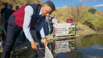 Tunceli’de 1 milyon 670 bin yavru sazan salındı