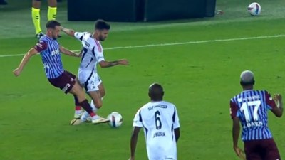 Edin Visca kırmızı gördü! Trabzon, Beşiktaş karşısında 10 kişi kaldı