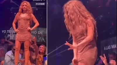 Shakira'nın eteğinin altını çektiler! Sinirden sahneyi terk etti