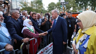 Cumhurbaşkanı Erdoğan, ABD'de sevgi gösterileriyle karşılandı