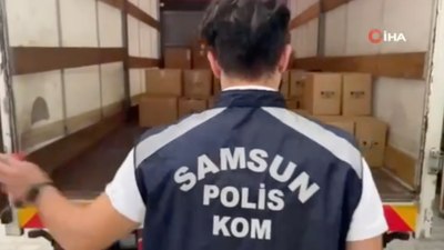 Samsun'da 2 ton etil alkol ele geçirildi