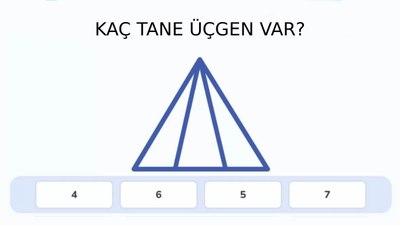 Resimde kaç üçgen var? 12 saniye içinde bulan, 120 IQ’lu çıkıyor