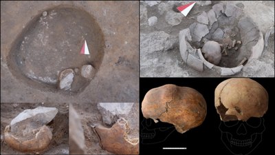 Kahramanmaraş Yassıhöyük'te 6 bin yıllık şekillendirilmiş kafatası bulundu