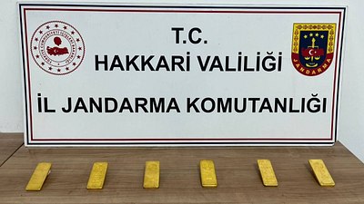 Hakkari'de 6 kilo külçe altın ele geçirildi