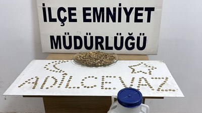 Bitlis'te altın sikkeleri peynir bidonuyla kaçırmaya çalıştılar