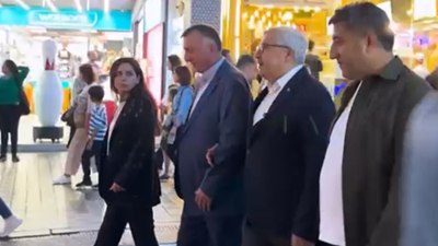 AK Parti Hatay Milletvekili Hüseyin Yayman'ın Beyoğlu ziyareti