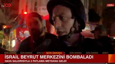 Beyrut'taki tv100 canlı yayınına sivillerden saldırı