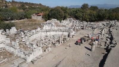 Muğla'daki Stratonikeia'da 2.200 yıllık gladyatör okulu restore ediliyor