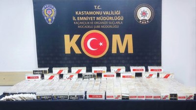 Kastamonu'da kaçakçılık ile mücadele: 33 bin 400 adet doldurulmuş makaron ele geçirildi