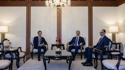 Hakan Fidan, İbrahim Kalın ve Barzani, Ankara'da bir araya geldi