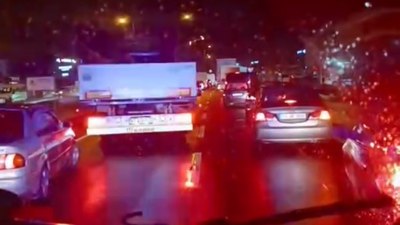 Düzce’de ambulansa fermuar sistemiyle yol verildi: O anlar kamerada