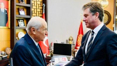 Tan Sağtürk'ten Devlet Bahçeli'ye ziyaret