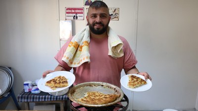 Hatay'da iddia üzerine künefeye havada 10 takla attırdı