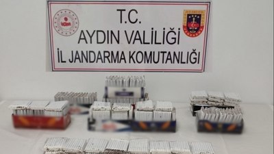 Aydın’da Jandarma 2 bin 620 adet içi tütün dolu makaron ele geçirdi