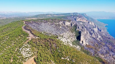 Muğla Gökova'da 6,5 kilometre yangın şeridi açıldı