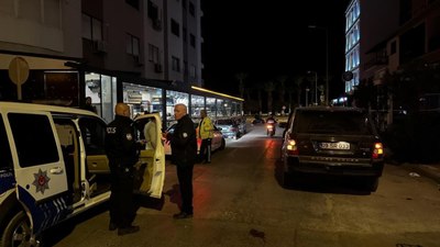 Aydın'da trafik ekiplerinin kaza yapan sürücüyle imtihanı