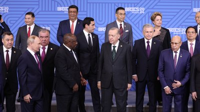 Cumhurbaşkanı Erdoğan, BRICS Zirvesi'nde aile fotoğrafına katıldı