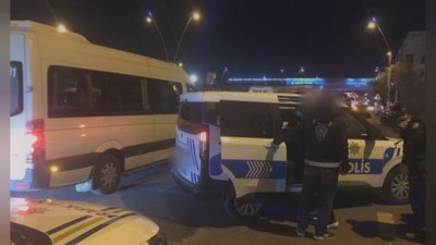 Kayseri'de drift yapan sürücü trafikten men edildi