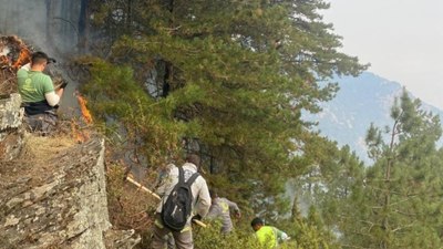 Denizli yangını söndü, geriye mücadelenin izleri kaldı