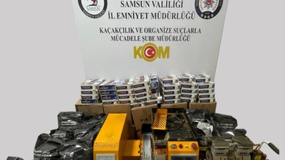 Samsun'da 20 bin adet makaron ele geçirildi