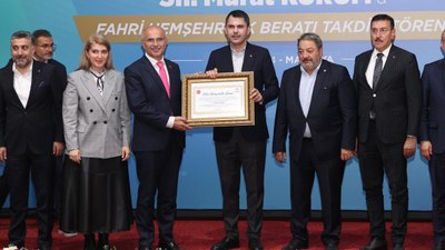 Murat Kurum'a Malatya Fahri Hemşehrilik Beratı takdim edildi