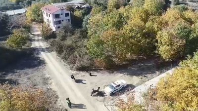 Bursa'da zeytine drone'lu koruma