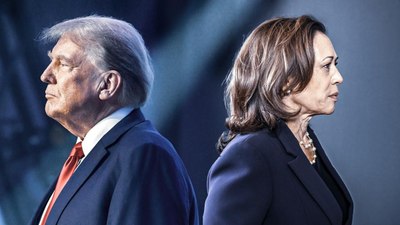 Trump ve Harris'in son mesajları