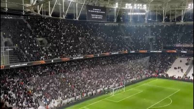 Beşiktaş taraftarından İsrail protestosu