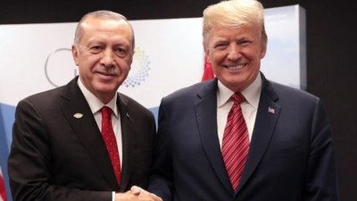 SON DAKİKA! Cumhurbaşkanı Erdoğan Trump ile görüştü