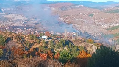 Kütahya'da korkutan yangın